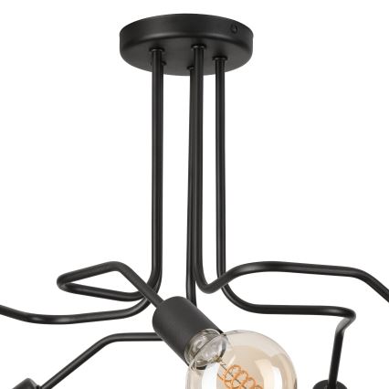 Nadgradni luster MATYLDA 5xE27/60W/230V crno