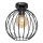 Nadgradni luster MERCURE 1xE27/15W/230V pr. 24 cm crno