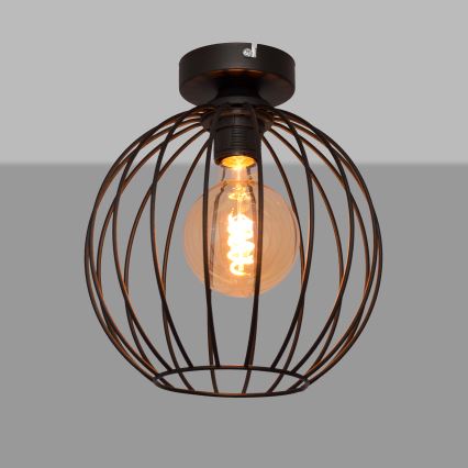 Nadgradni luster MERCURE 1xE27/15W/230V pr. 24 cm crno