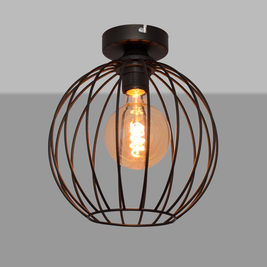 Nadgradni luster MERCURE 1xE27/15W/230V pr. 24 cm crno
