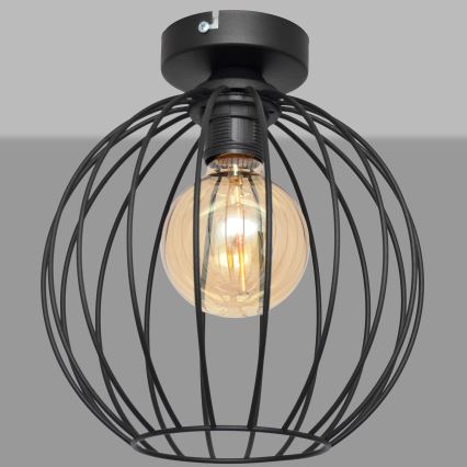 Nadgradni luster MERCURE 1xE27/15W/230V pr. 24 cm crno