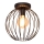 Nadgradni luster MERCURE 1xE27/15W/230V pr. 30 cm crno