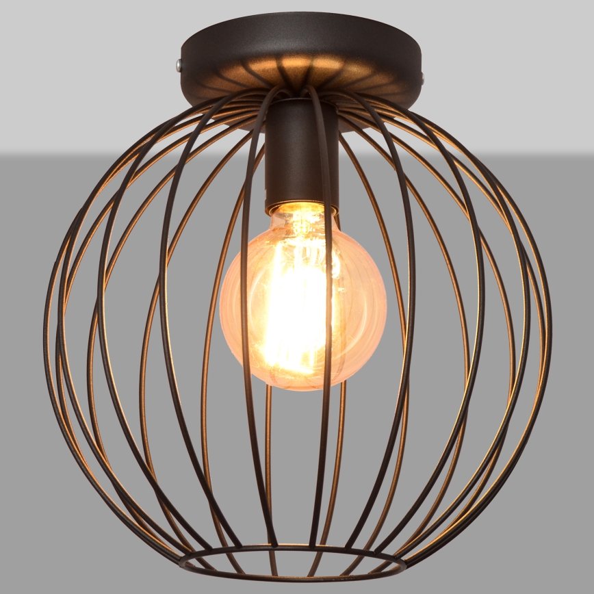 Nadgradni luster MERCURE 1xE27/15W/230V pr. 30 cm crno