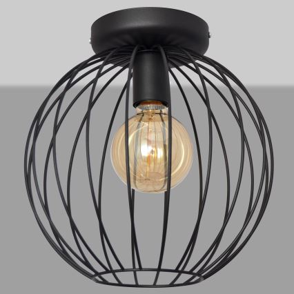 Nadgradni luster MERCURE 1xE27/15W/230V pr. 30 cm crno