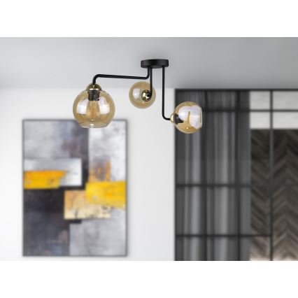 Nadgradni luster MONDE GOLD 3xE27/60W/230V