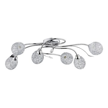 Nadgradni luster ORLEAN 6xE14/10W/230V sjajni krom