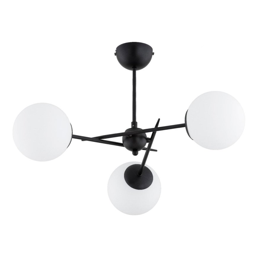 Nadgradni luster PRIMERY 3xE14/10W/230V crno