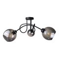 Nadgradni luster RIN 3xE27/60W/230V crno
