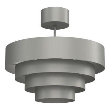 Nadgradni luster RINGS 1xE27/15W/230V sivo