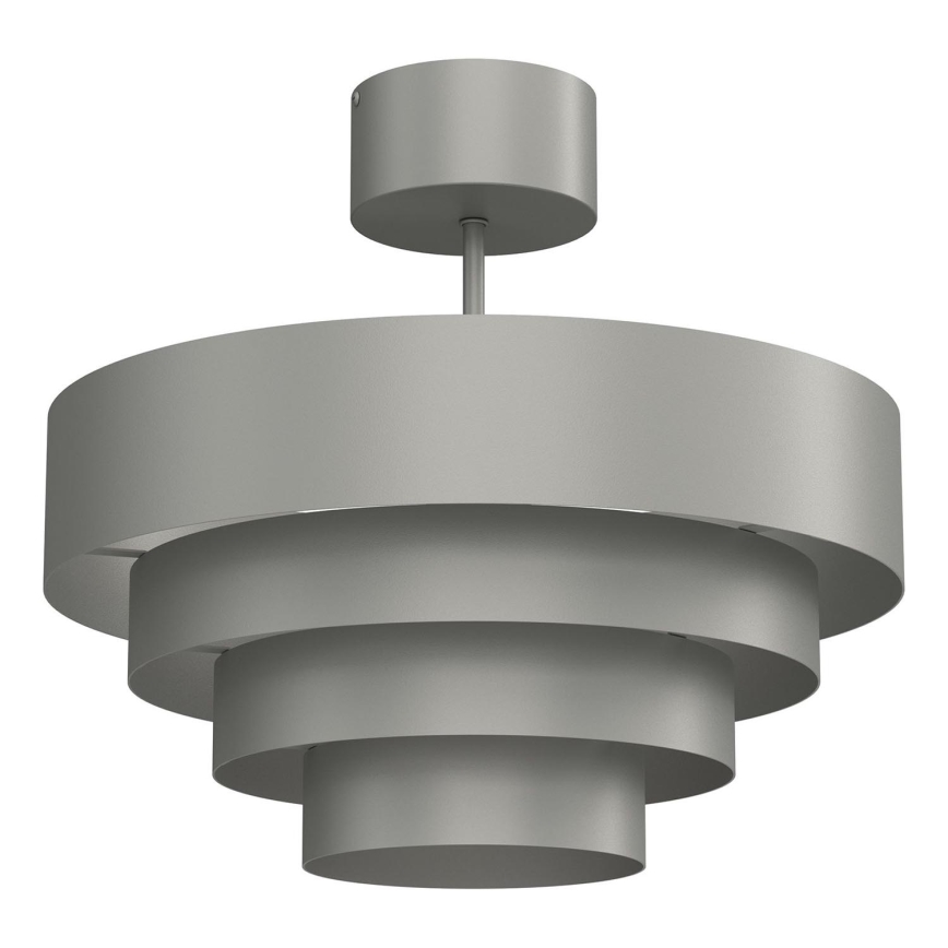 Nadgradni luster RINGS 1xE27/15W/230V sivo