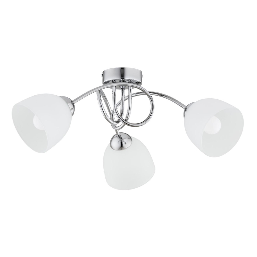 Nadgradni luster SEYLA 3xE27/60W/230V sjajni krom/bela