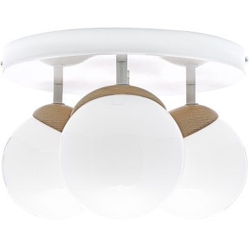 Nadgradni luster SFERA WOOD 3xE14/40W/230V