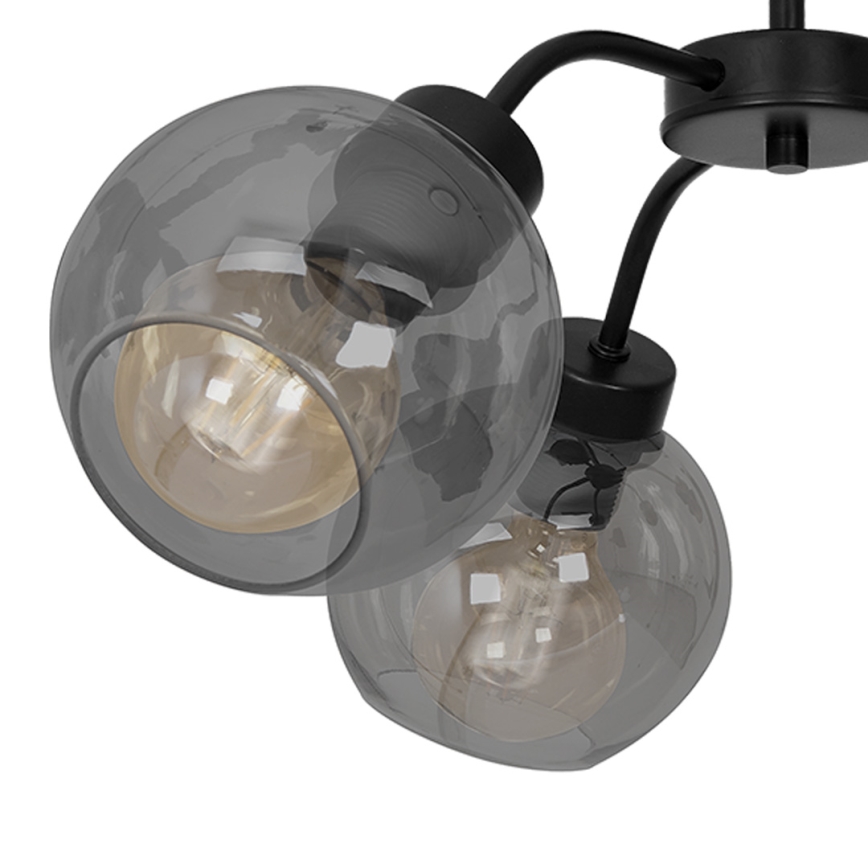 Nadgradni luster SOFIA 3xE27/60W/230V crno