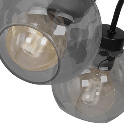 Nadgradni luster SOFIA 3xE27/60W/230V crno