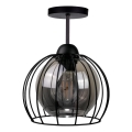 Nadgradni luster SOLO BLACK 1xE27/60W/230V crno/dimno
