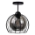 Nadgradni luster SOLO BLACK 1xE27/60W/230V crno/dimno