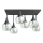 Nadgradni luster SOMA 6xE27/60W/230V crno/prozirna