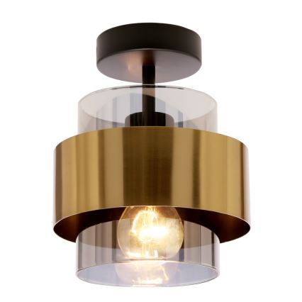 Nadgradni luster SPIEGA 1xE27/60W/230V zlatna/crno