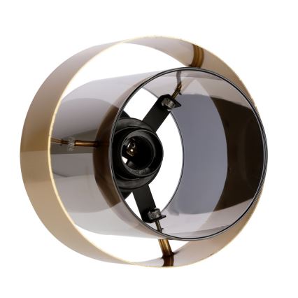 Nadgradni luster SPIEGA 1xE27/60W/230V zlatna/crno