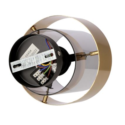 Nadgradni luster SPIEGA 1xE27/60W/230V zlatna/crno