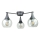 Nadgradni luster STAR 3xE27/60W/230V crno/prozirna