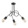 Nadgradni luster TANGO 3xE27/15W/230V crno