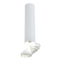 Nadgradni luster TUBA 1xGU10/50W/230V bela