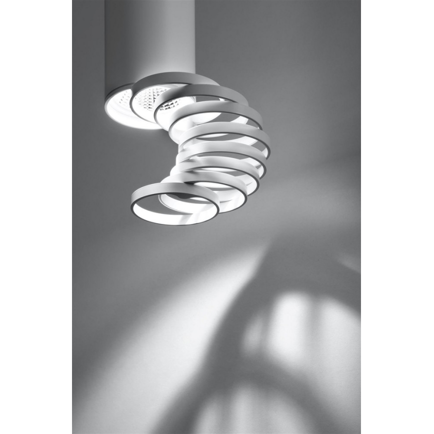 Nadgradni luster TUBA 1xGU10/50W/230V bela