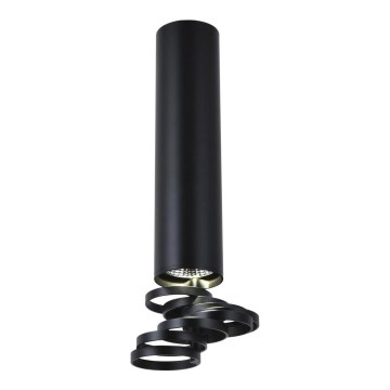 Nadgradni luster TUBA 1xGU10/50W/230V crno