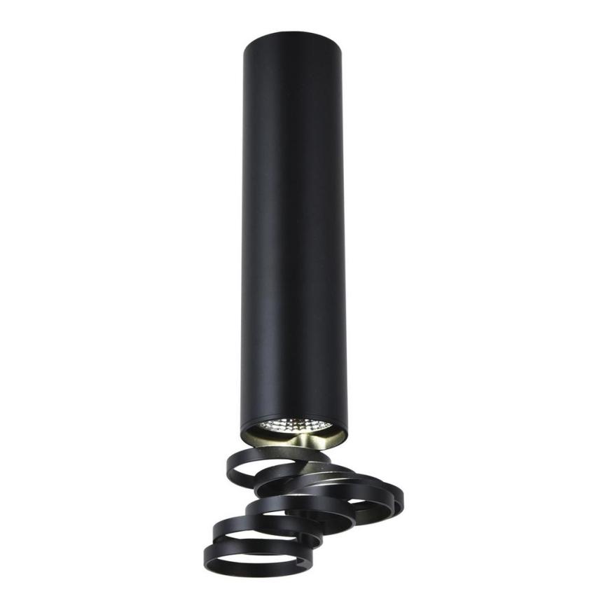 Nadgradni luster TUBA 1xGU10/50W/230V crno