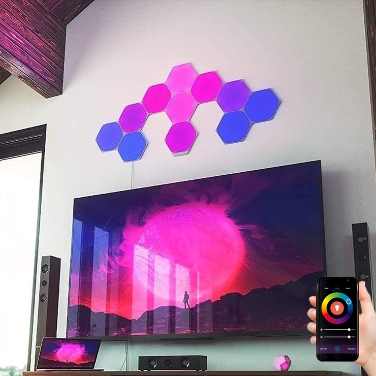 Nanoleaf - Komplet 15x RGB LED prigušiva panel 2W/230V 1200-6500K Wi-Fi