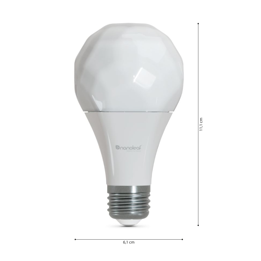 Set 3x LED RGBW Prigušiva sijalica ESSENTIALS A60 E27/8,5W/230V CRI 90 2700-6500K Wi-Fi - Nanoleaf