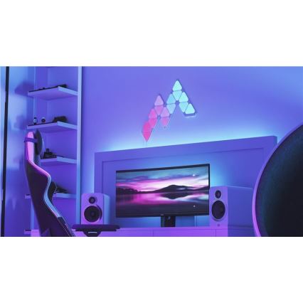 Nanoleaf - Komplet za proširenje 10x LED RGB prigušiva paneli TRIANGLES LED/0,5W/230V Wi-Fi