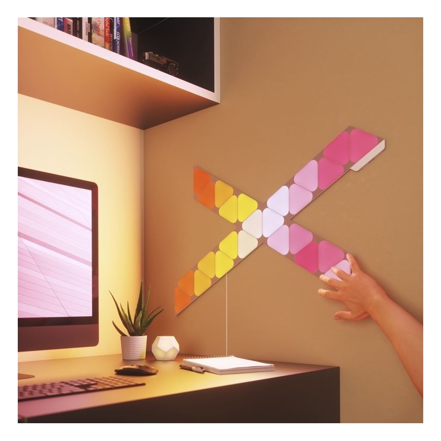 Nanoleaf - Komplet za proširenje 10x LED RGB prigušiva paneli TRIANGLES LED/0,5W/230V Wi-Fi