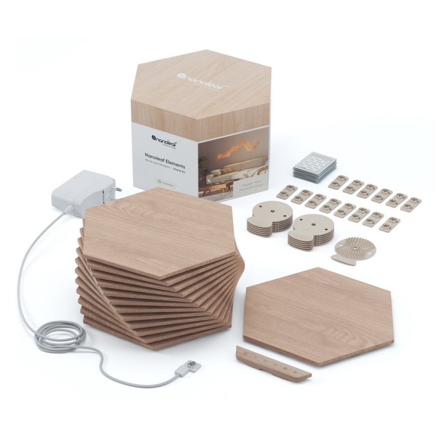 Nanoleaf - Komplet 13x prigušiva LED panel HEXAGONS LED/2W/230V Wi-Fi