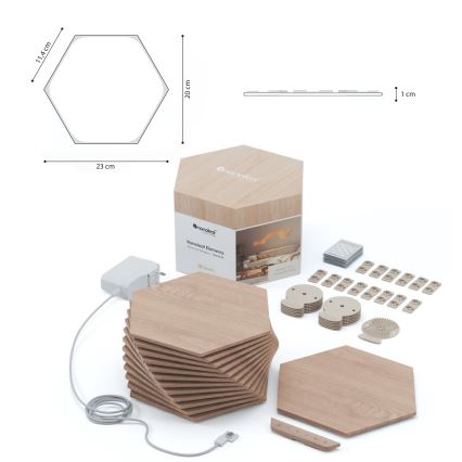 Nanoleaf - Komplet 13x prigušiva LED panel HEXAGONS LED/2W/230V Wi-Fi