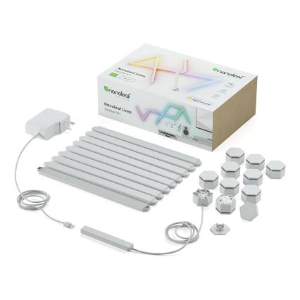 Nanoleaf - Set 9x LED RGBW Prigušiva lajsna LINES LED/2W/230V 1200-6000K Wi-Fi