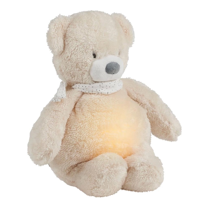 Nattou - Igračka za uspavljivanje sa melodijom i svetlom SLEEPY BEAR 4u1 bež