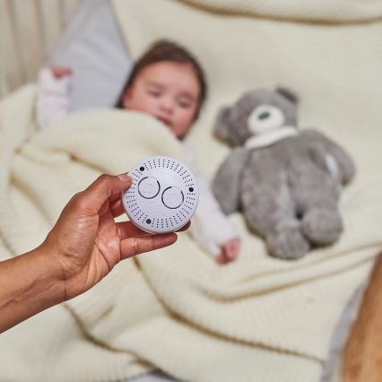 Nattou - Igračka za uspavljivanje sa melodijom i svetlom SLEEPY BEAR 4u1 sivo