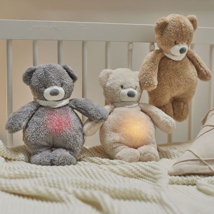Nattou - Igračka za uspavljivanje sa melodijom i svetlom SLEEPY BUNNY 4u1 bež
