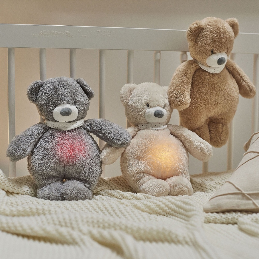 Nattou - Igračka za uspavljivanje sa melodijom i svetlom SLEEPY BUNNY 4u1 bež