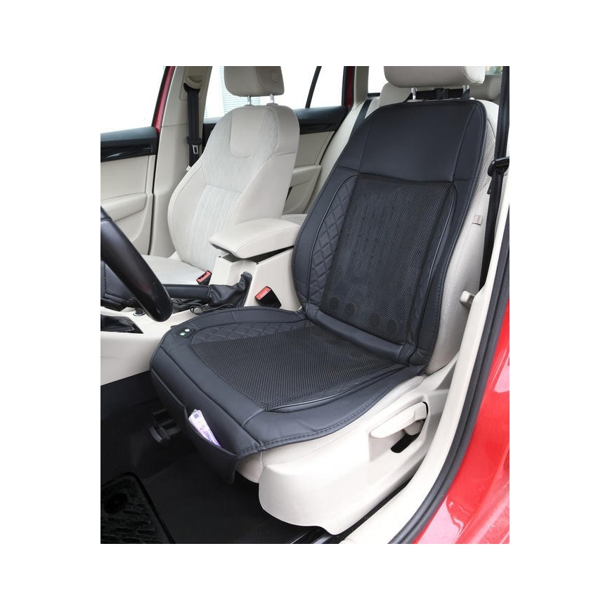 Navlaka za autosedište sa ventilacijom 10W/12V crno