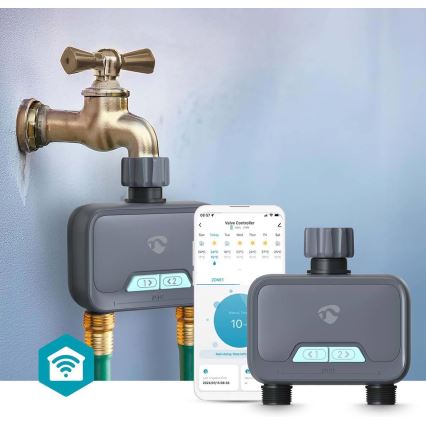 Regulator protoka vode 4xAA Wi-Fi Tuya IP54