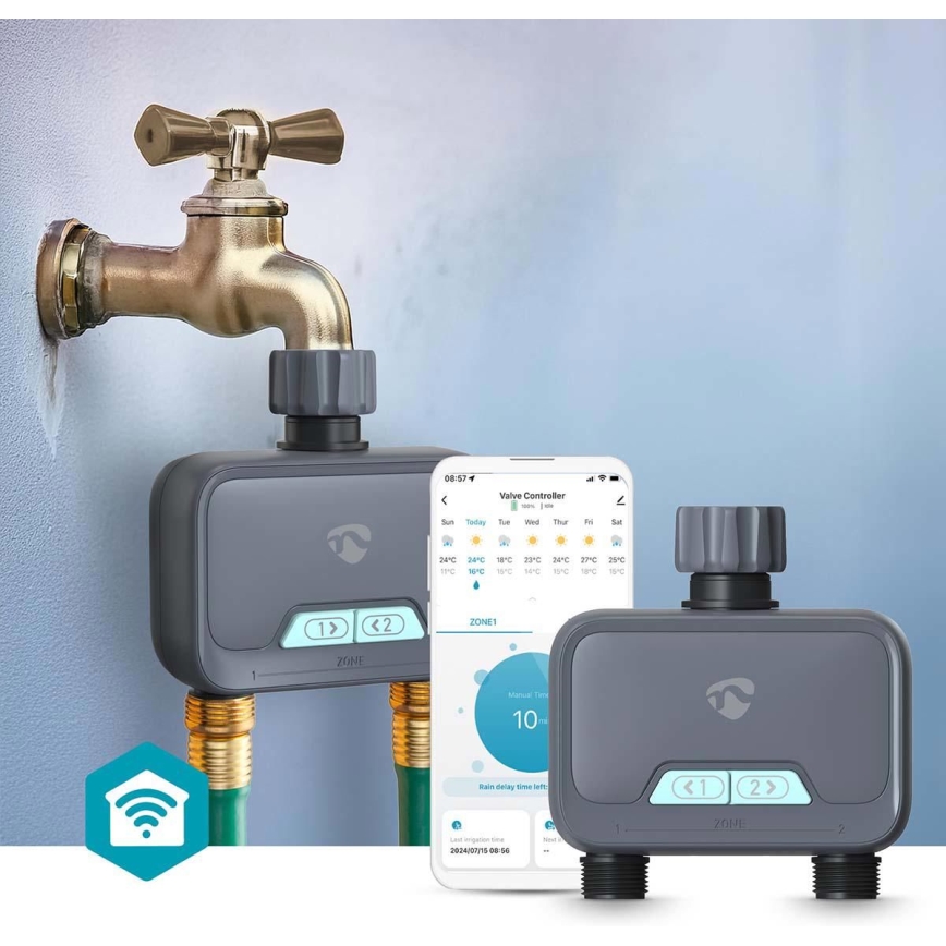 Regulator protoka vode 4xAA Wi-Fi Tuya IP54