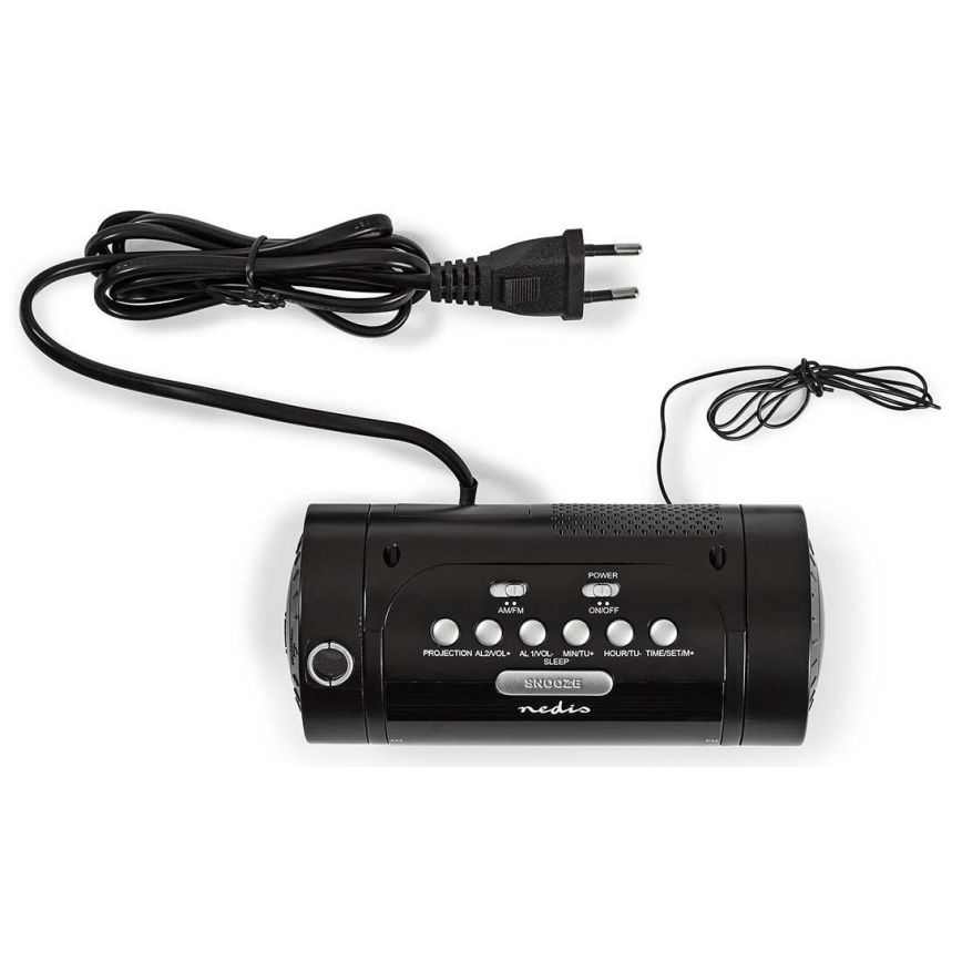 Radio-budilnik sa LED displejom i projektorom 230V