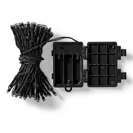 LED božićni spoljni lanac 48xLED/7 funkcija/3xAA 4,1m IP44 topla bela
