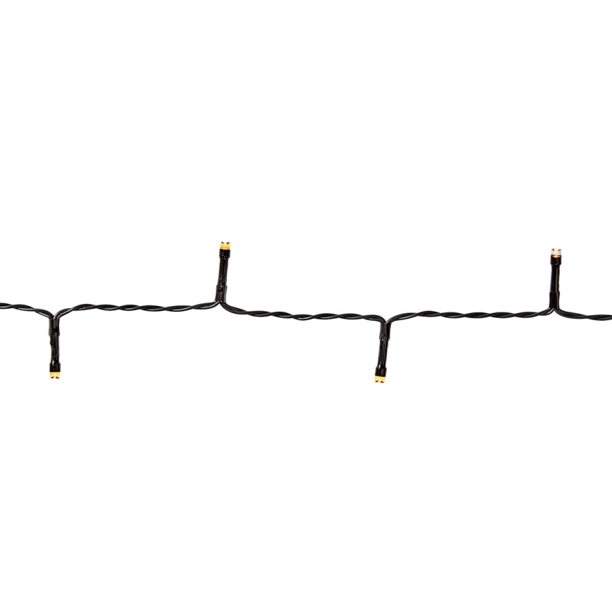 LED spoljašnje božićne lampice 96xLED/7 funkcija/3xAA 7,7m IP44 topla bela