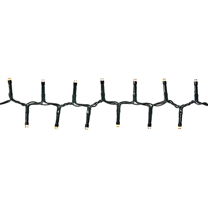 LED spoljašnja božićna girlanda 400xLED/7 funkcija 11m IP44 topla bela