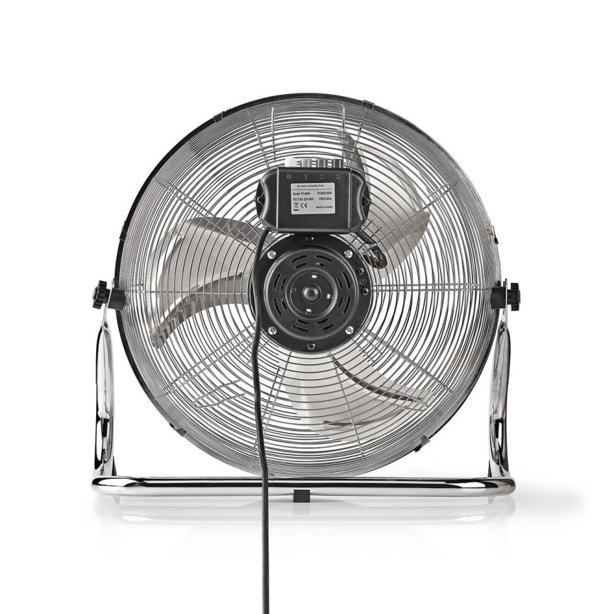 Podni ventilator 80W/230V sjajni hrom