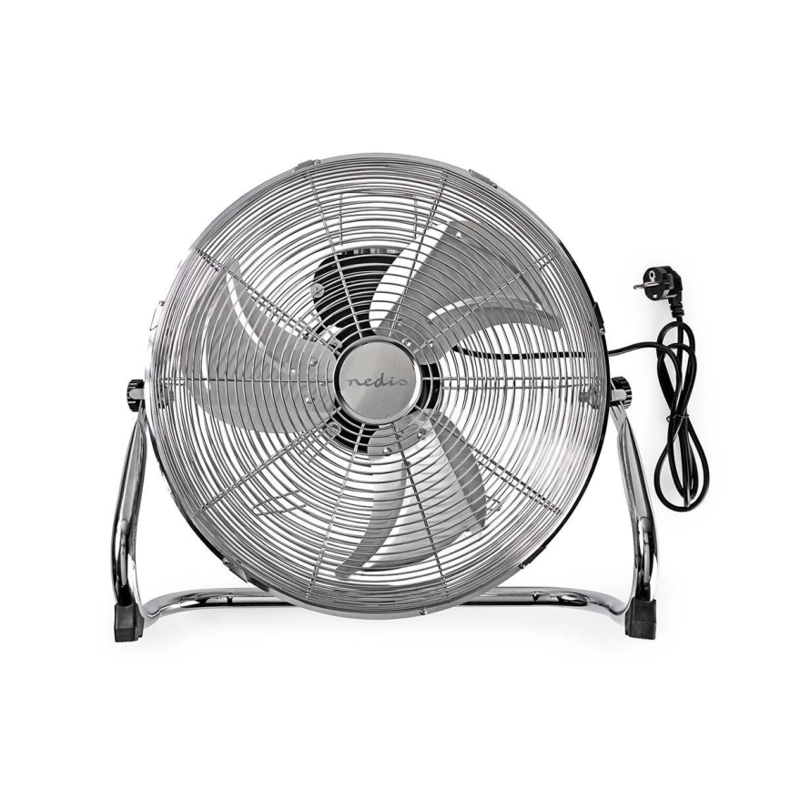 Podni ventilator 80W/230V sjajni hrom
